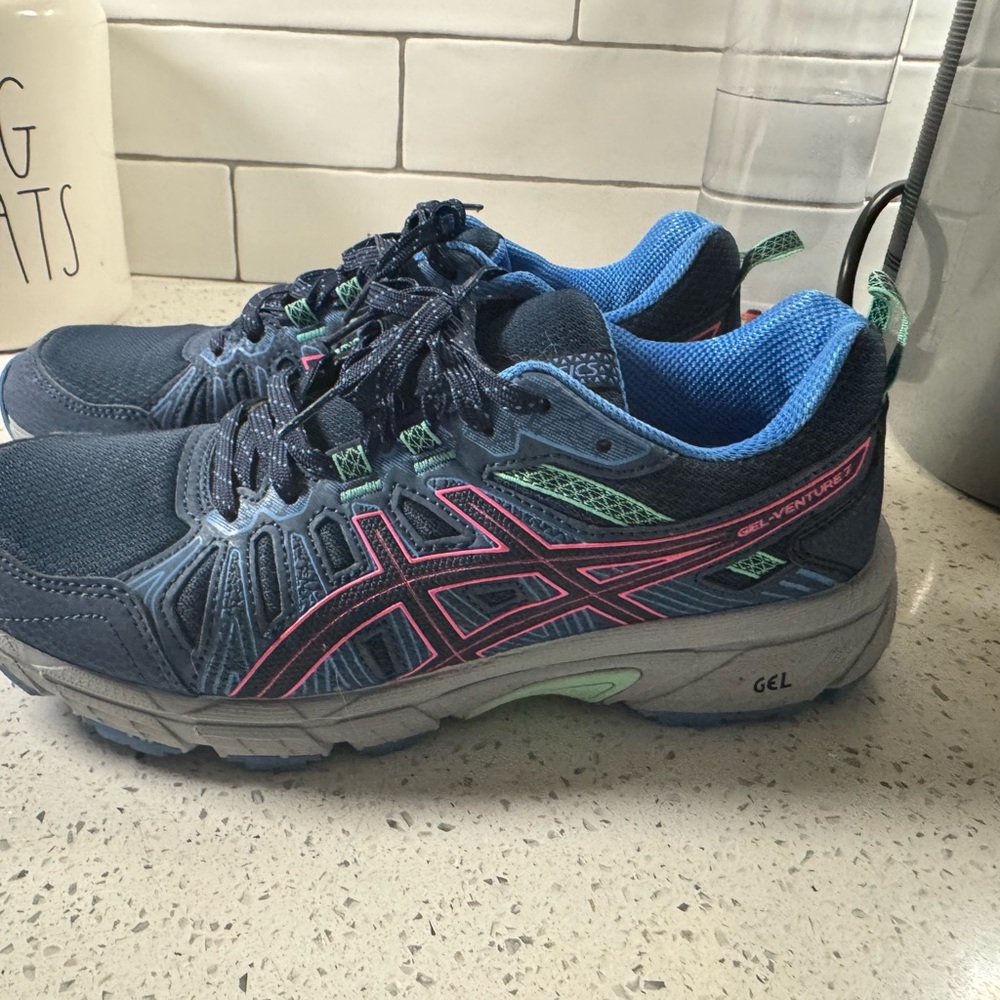 Asics Women's Athletic Shoes - Blue and Pink